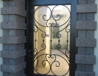 4' sq. with arch transom